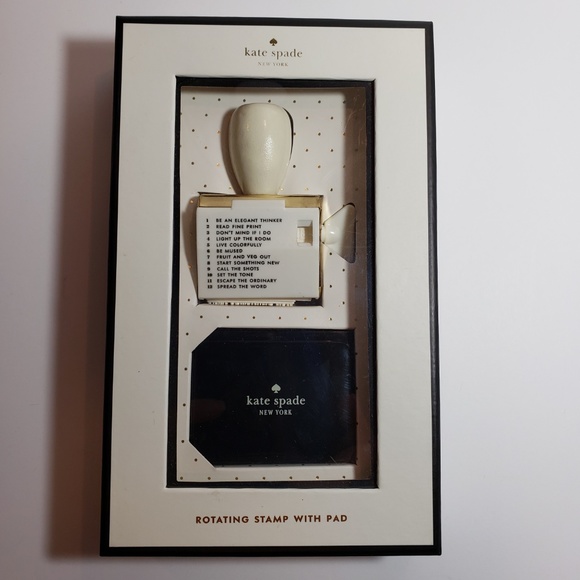 kate spade Other - KATE SPADE DESK SET Stamp Pad Inspirational Saying